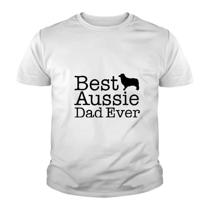 Australian Shepherd Best Aussie Dad Youth T-shirt