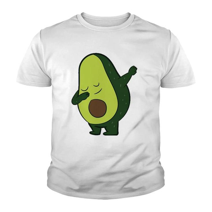 Avocado Vegan Food Vegetarian Dabbing Avocado  Youth T-shirt