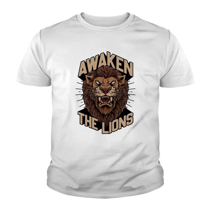 Awaken The Lions Lion Gift Youth T-shirt