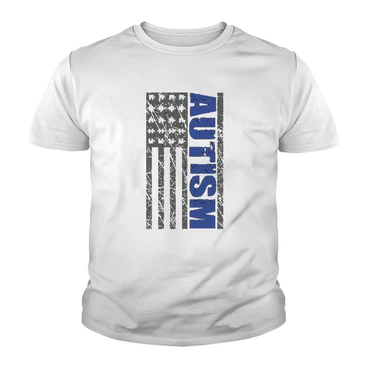 Awareness American Flag Graphic Youth T-shirt