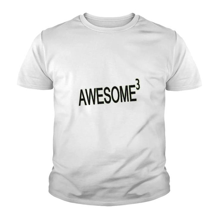 Awesome Cubed Funny Math Youth T-shirt