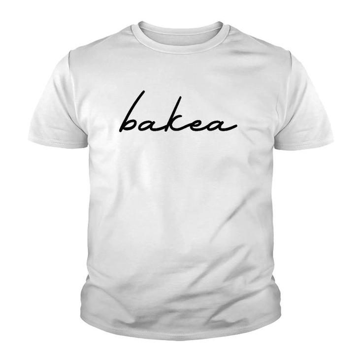 Bakea - Basque Peace Black Text Youth T-shirt