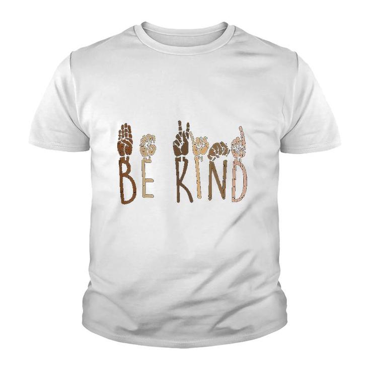 Be Kind Hand Signs Youth T-shirt