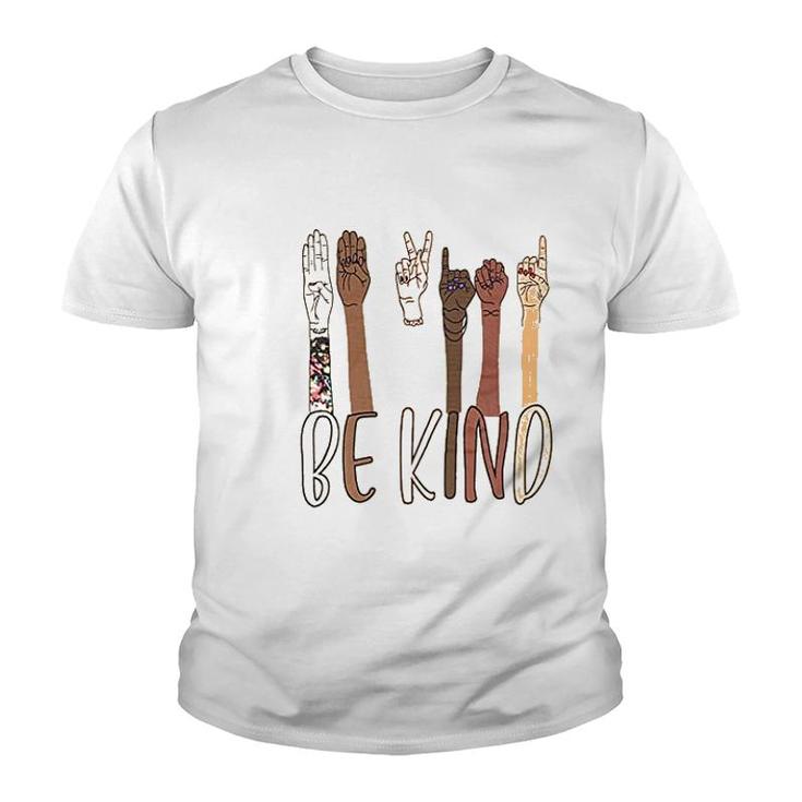 Be Kind Sign Language Youth T-shirt