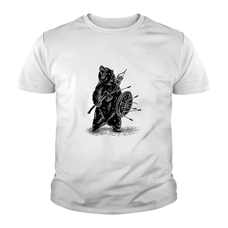 Bear Warrior Polar Bear Youth T-shirt
