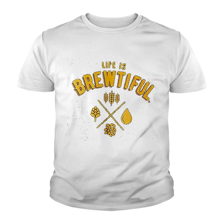 Beer   Life Is Brewtiful Youth T-shirt