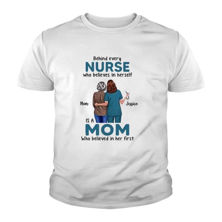 Behind Every Nurse Is A Nurse Mom Tshirt Mothers Day Gift