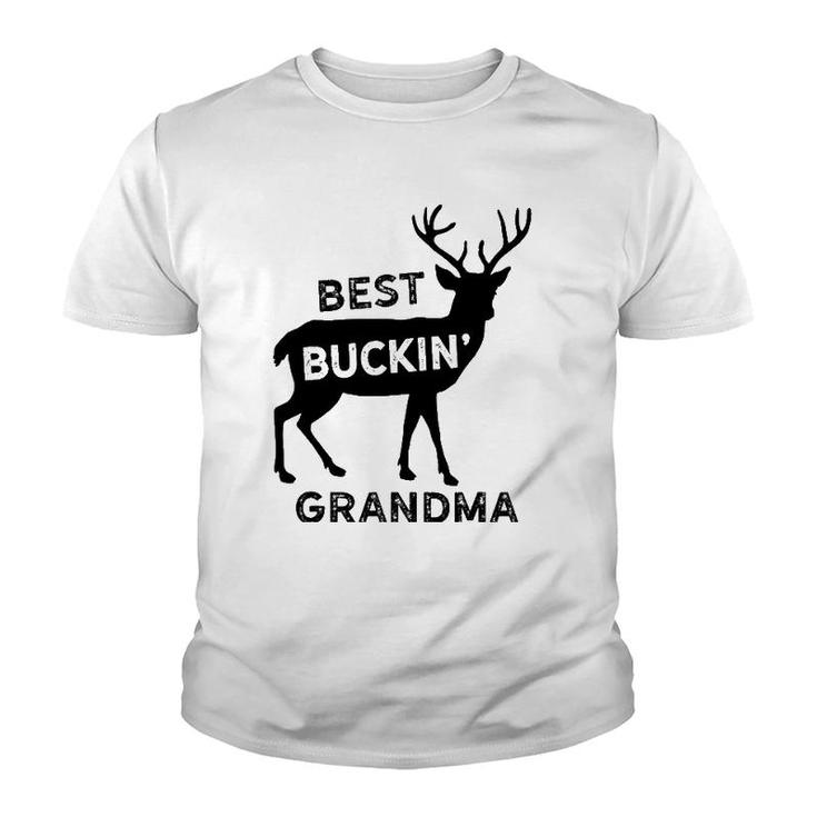Best Buckin Grandma  Funny Hunting Gift Mother Day Idea Youth T-shirt