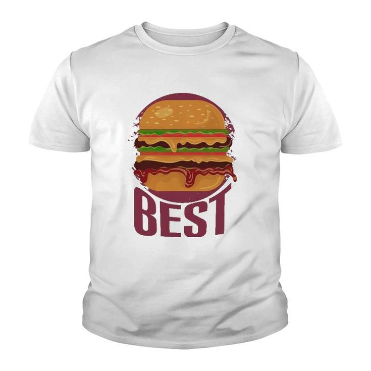 Best Burger Oozing With Cheese Mustard And Mayo Youth T-shirt