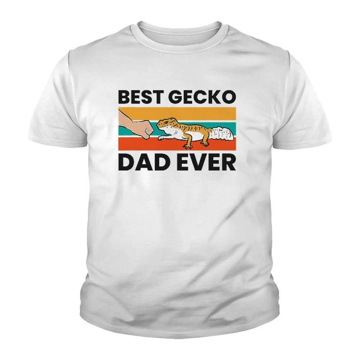 Best Gecko Dad Ever Lizard Leopard Gecko Youth T-shirt