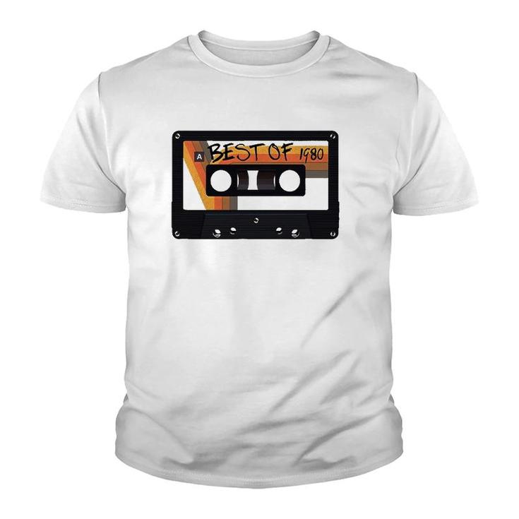 Best Of 1980 42Nd Birthday Cassette Tape Vintage Youth T-shirt