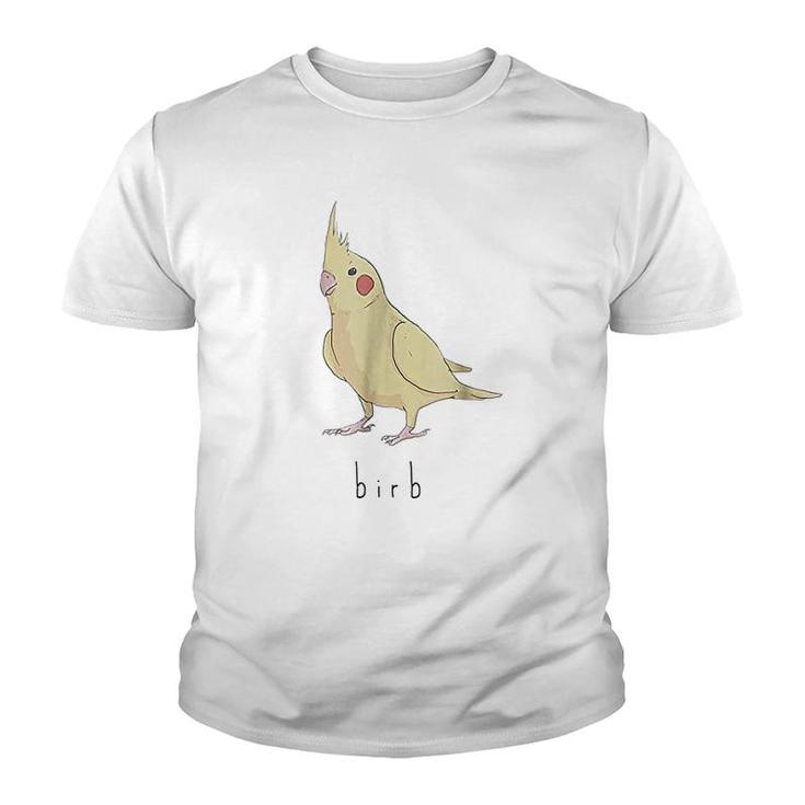 Birb Meme   Yellow Cockatiel Bird Youth T-shirt