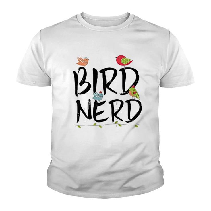 Bird Nerd Cute Bird Lover Bird Watching Youth T-shirt