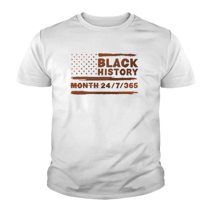 Black History Month 247365 African American Black Pride Youth T-shirt