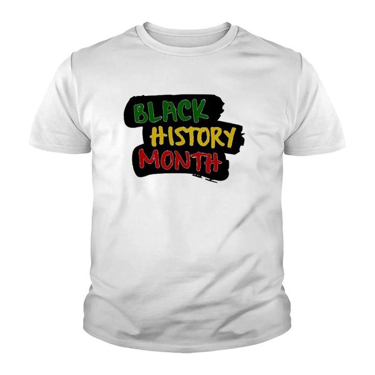 Black History Month Support African Black Pride Youth T-shirt