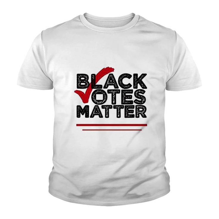 Black Votes Matter Black Lives Matter Youth T-shirt