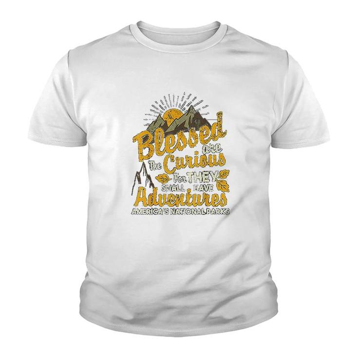 Blessed Are The Curious National Parks Youth T-shirt