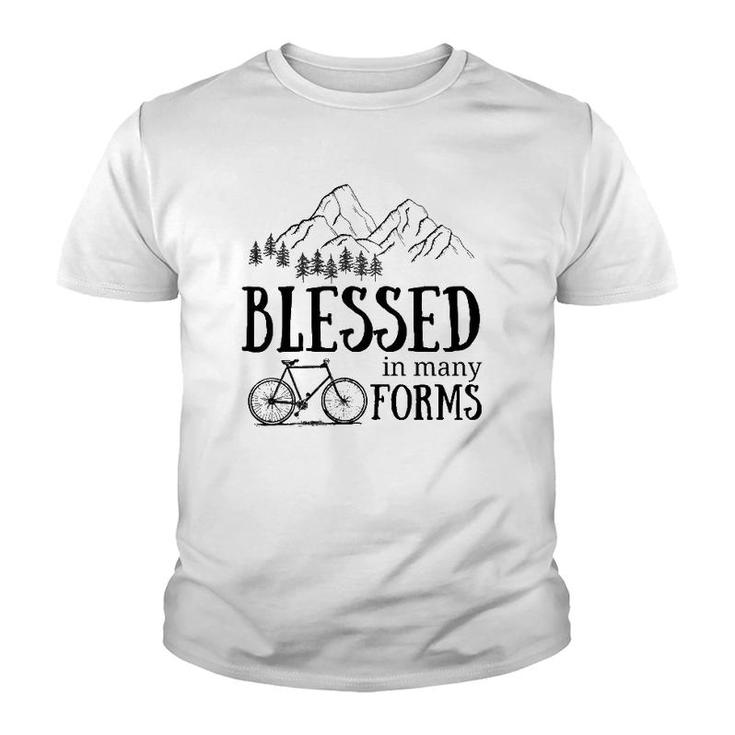 Blessed In Many Forms Bike  Youth T-shirt
