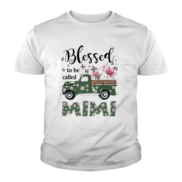 Blessed Mimi Truck Flower Mother's Day Youth T-shirt