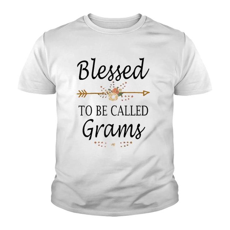 Blessed To Be Called Grams Mother's Day Gifts Raglan Baseball Tee Youth T-shirt