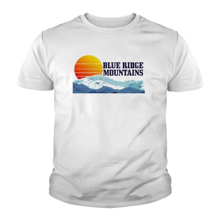 Blue Ridge Mountains Vintage Vintage Hiking Camping Gift Youth T-shirt