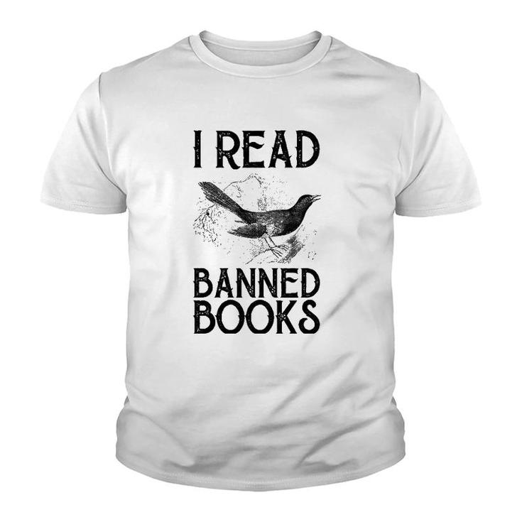 Book Lover's Vintage I Read Banned Books Reading Lovers Youth T-shirt