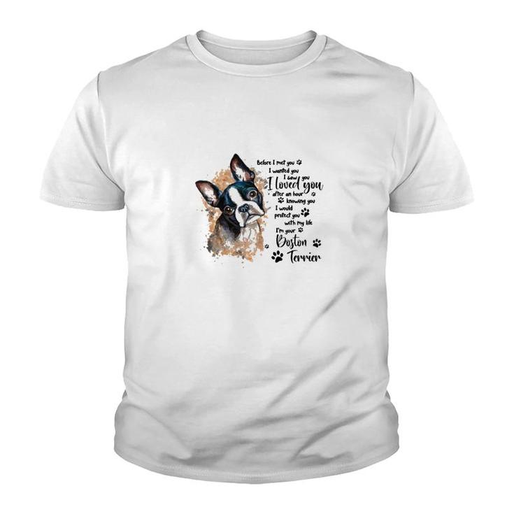 Boston Terrier Protect You Youth T-shirt