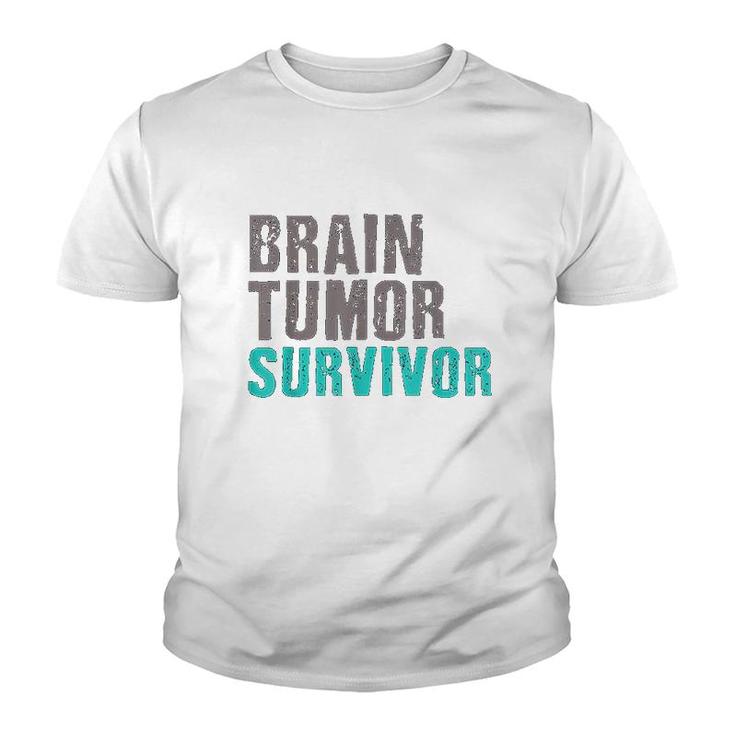 Brain Tumor Survivor Awareness Surgey Youth T-shirt
