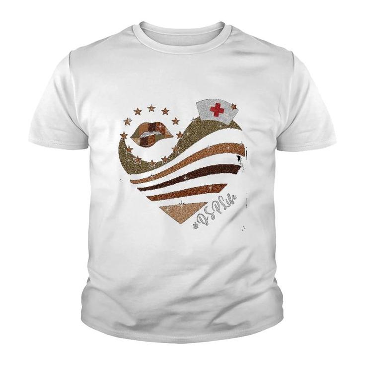 Brown Heart Dsp Youth T-shirt