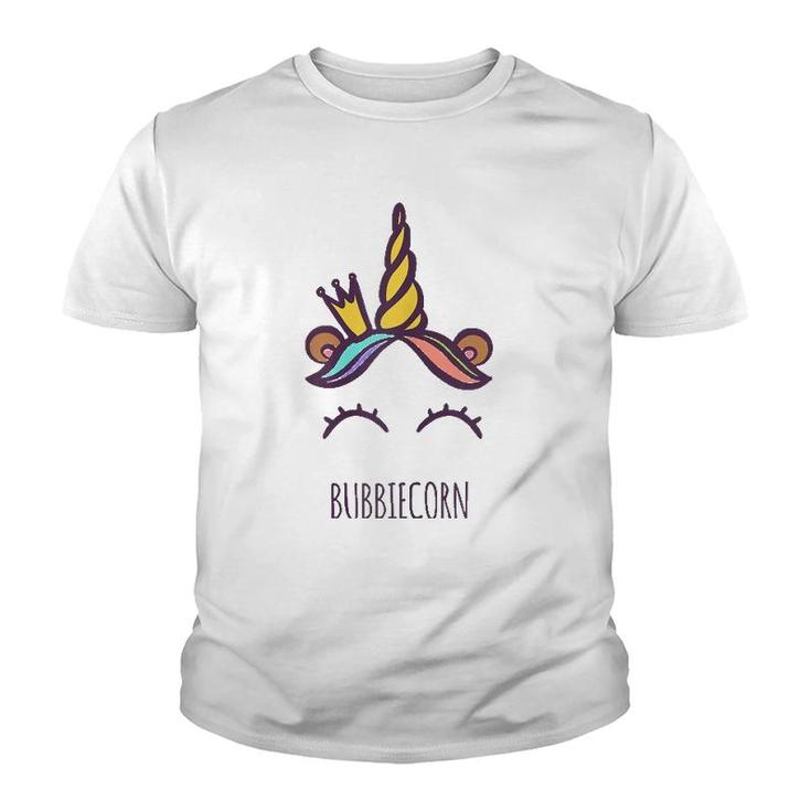Bubbiecorn Unicorn Bubbie Grandma Cute Mother's Day Gift Youth T-shirt