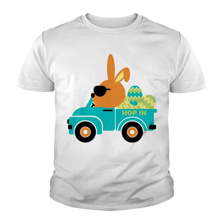 Bunny Car Youth T-shirt