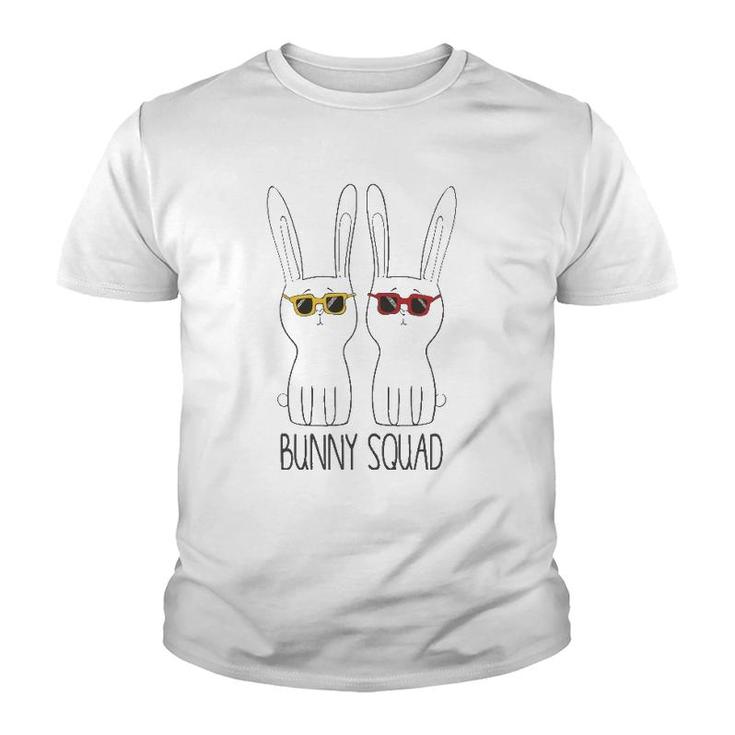 Bunny Squad Funny Cute Pet Rabbit Lover Youth T-shirt