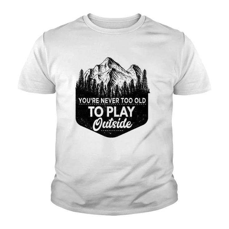 Bushcraft Life For Survival Camping Orienteering Youth T-shirt