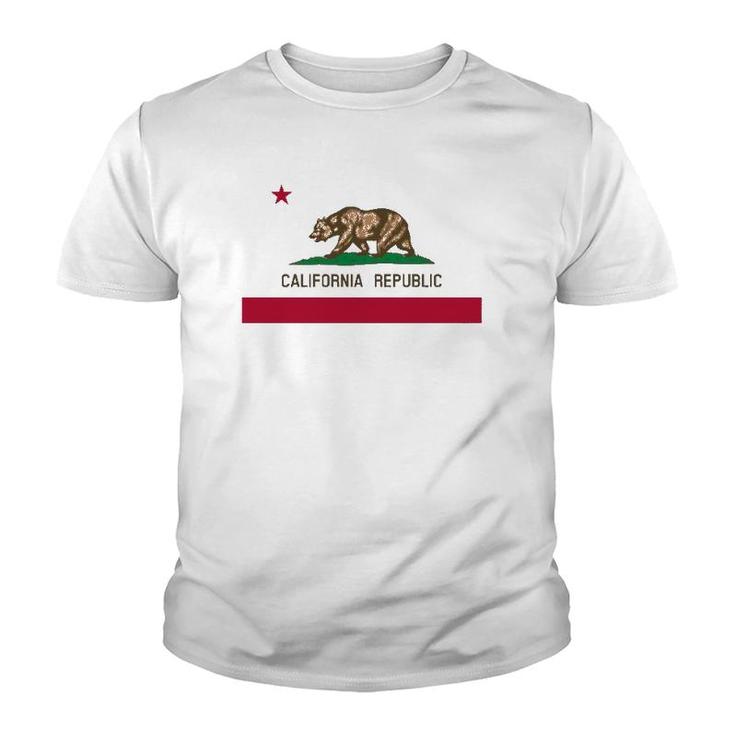California 'Bear Republic' State Flag Youth T-shirt