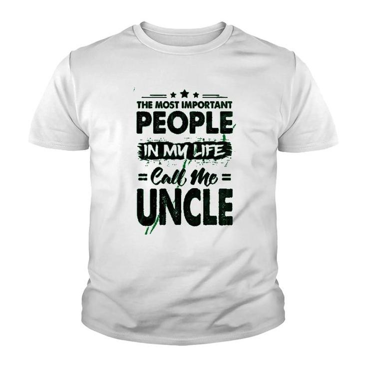 Call Me Uncle Youth T-shirt