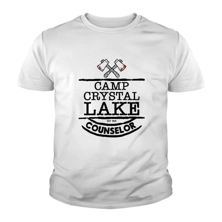 Camp Crystal Lake Counselor Staff Youth T-shirt