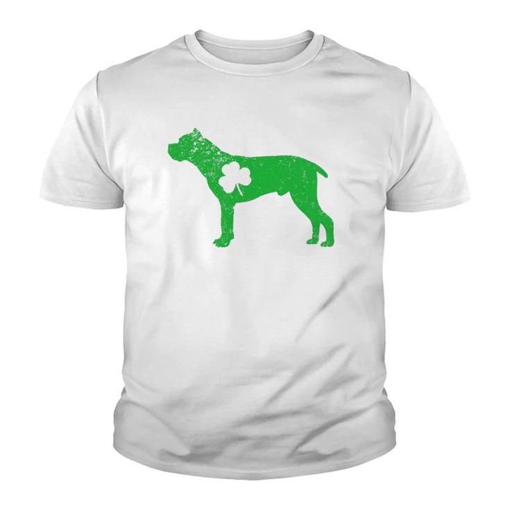 Cane Corso Irish Clover St Patrick's Day Leprechaun Dog Gifts Youth T-shirt