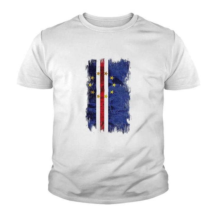Cape Verde Grunge Flag Youth T-shirt