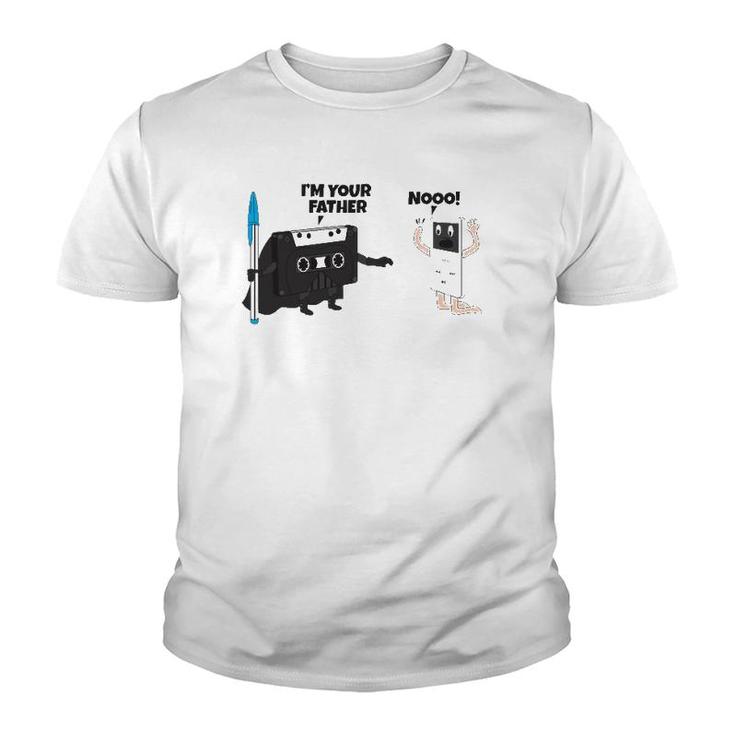 Cassette Tape I Am Your Father Novelty Graphic Youth T-shirt