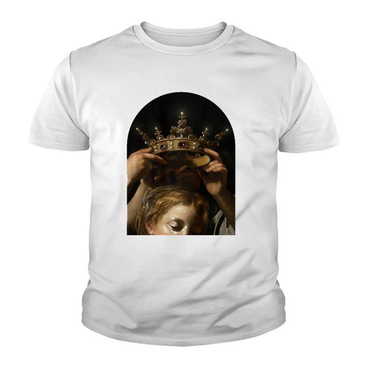Cavarozzi Virgin With Angels, Christian Renaissance Painting  Youth T-shirt