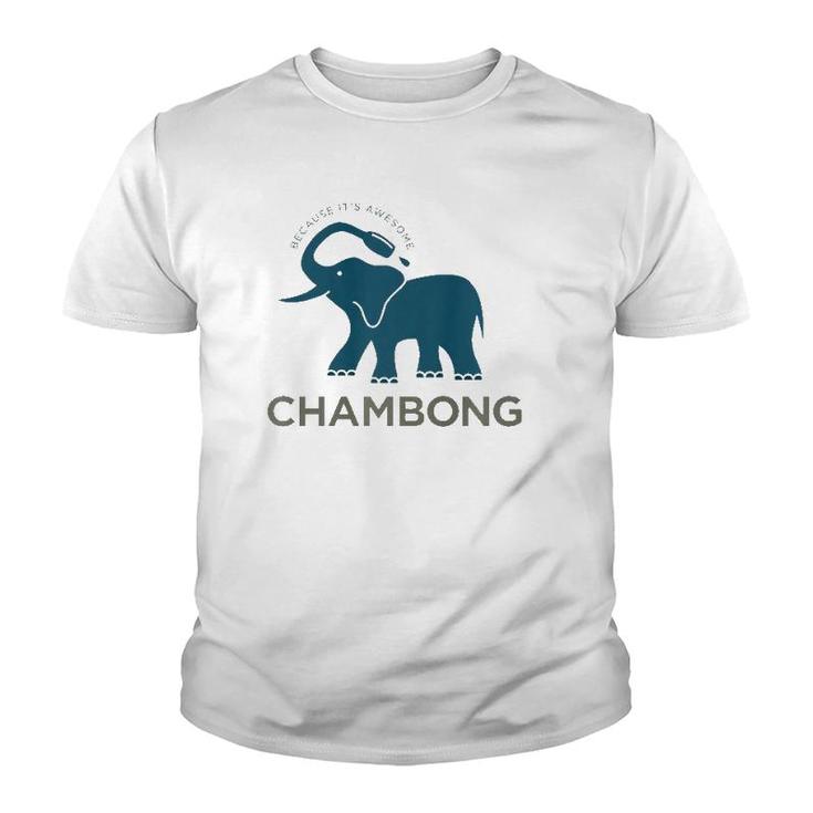 Chambong Because It's Awesome Youth T-shirt