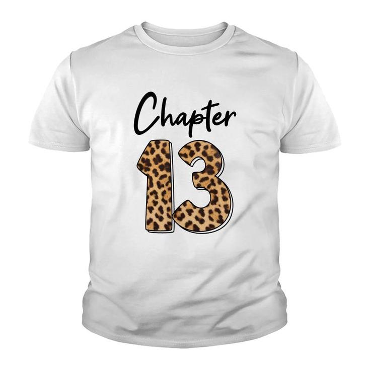 Chapter 13 Leopard 13Th Birthday Great  Art Youth T-shirt