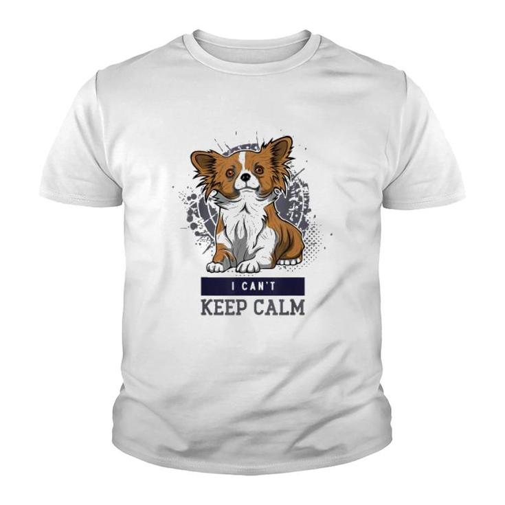 Chihuahua I Cant Keep Calm Youth T-shirt