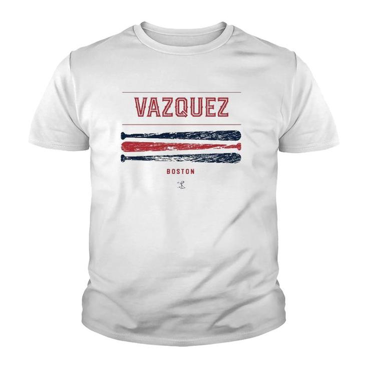Christian Vazquez Vintage Baseball Bat Gameday  Youth T-shirt