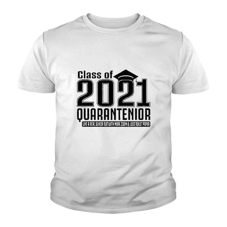 Class Of 2021 Quarantenior Funny Graduate Youth T-shirt