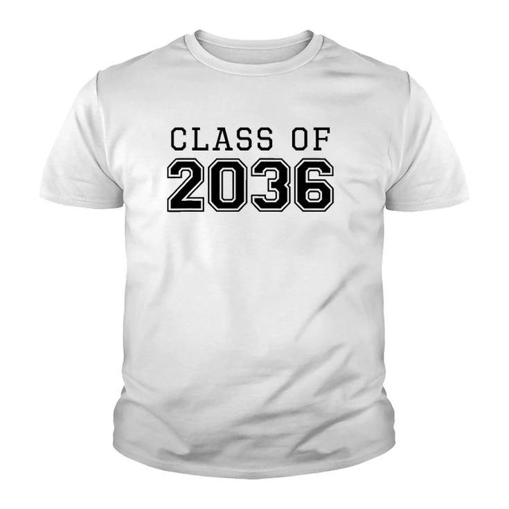 Class Of 2036 Grow With Me  First Day Of School Youth T-shirt