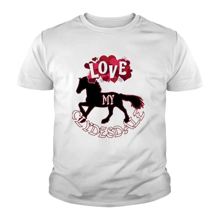 Clydesdale Horse Design For Lovers Of Clydesdales Youth T-shirt