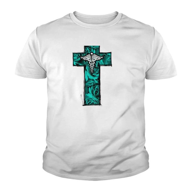 Cna Nurse Rn Medical Cross Christian Jesus Youth T-shirt