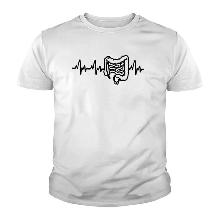 Colon Gi Intestines Heartbeat Gastroenterology Gastro Nurse Youth T-shirt
