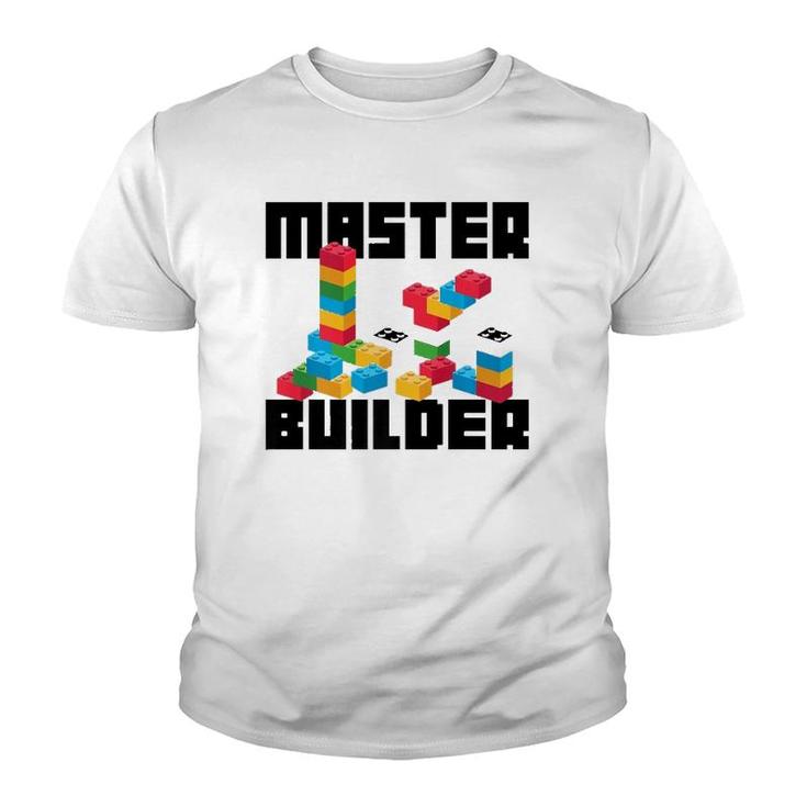 Cool Master Builder Funny Building Blocks Gift Men Women  Youth T-shirt